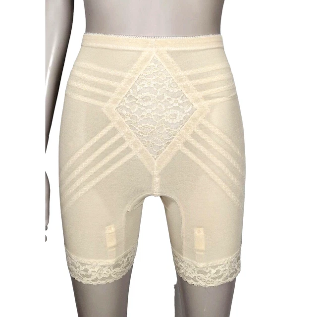 RAGO STYLE 679 Beige Garter Girdle Lace Trim Shapewear Size Medium £57.