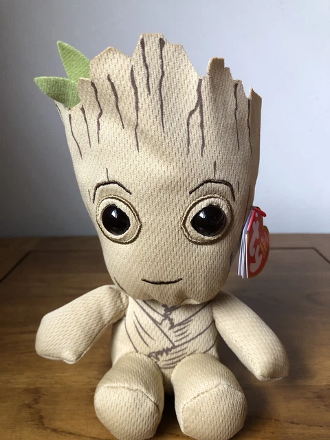 TY MARVEL GROOT Beanie 7" Plush Soft Toy - Beanie Baby Avengers Marvel ...