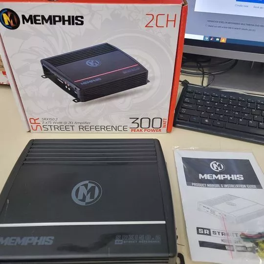 Memphis Srx150.2 Car Amp 2-Channel 300 Watt Subwoofers Speakers Bass