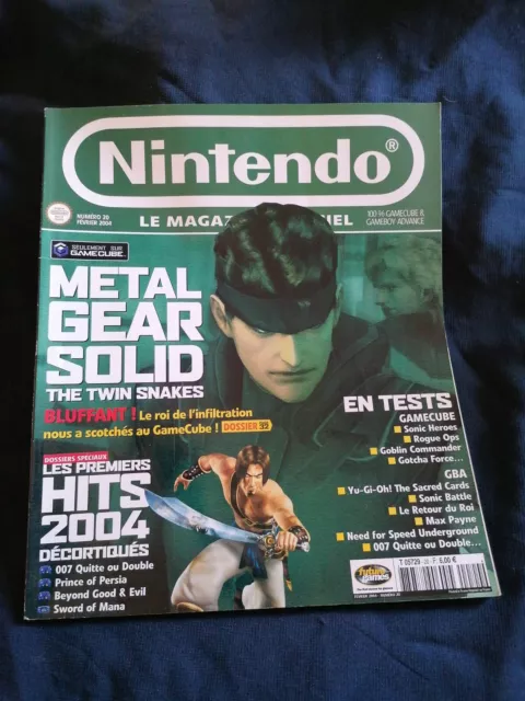 NINTENDO MAGAZINE N°20 2004 métal gear Sonic 007 gotcha force