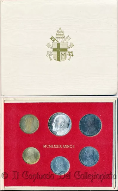 VATICANO Serie divisionale 1979 FDC Papa Giovanni Paolo II 500 Lire ARGENTO