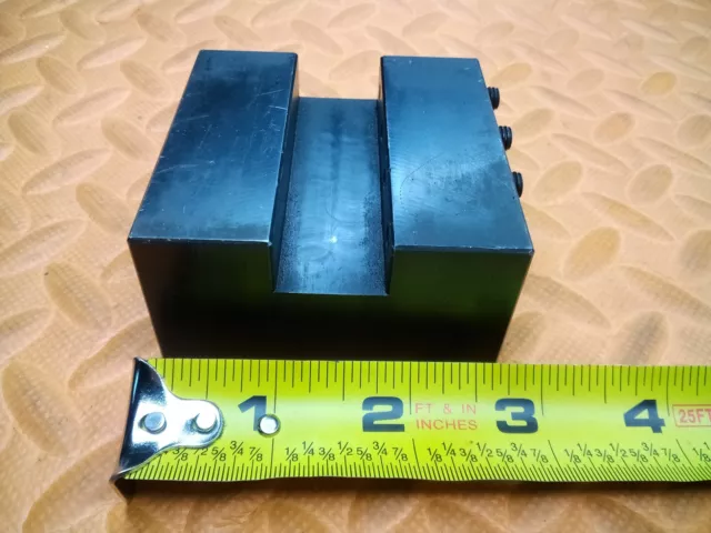 System 3R Mini Block Slotted Tool Holder EDM Tooling 70 x 70mm w/ 20.5mm Slot