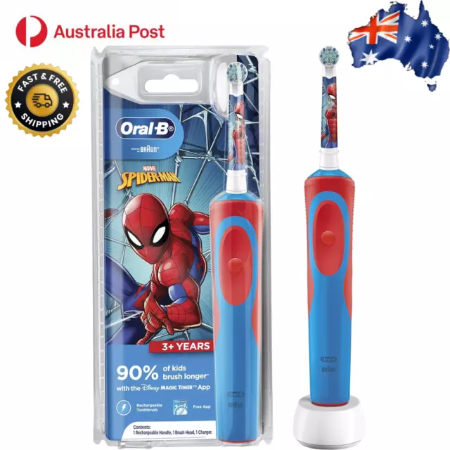 Oral-B Stages Power Kids Spiderman Electric Toothbrush 3+ Plus Years