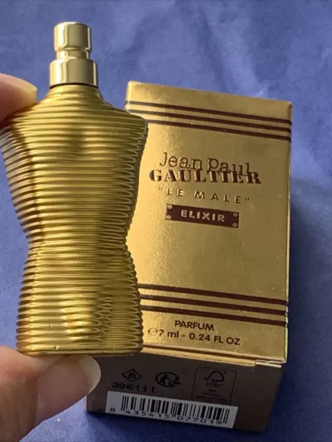 🌸Le Mâle🌸Élixir Jean Paul Gaultier Superbe Miniature De Parfum Dorée