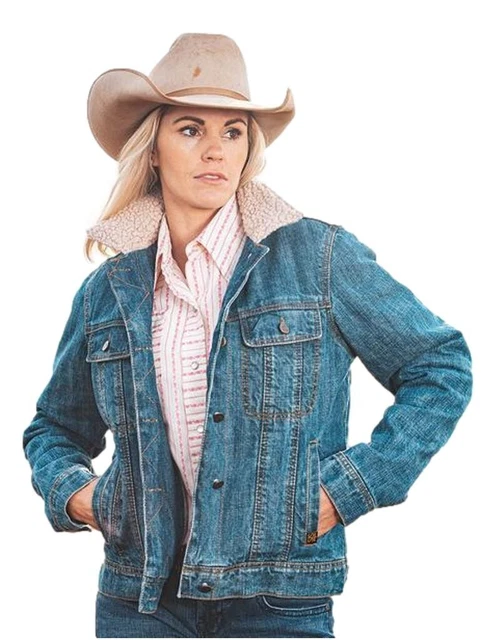 StS Ranchwear Western Jacket Womens Riggins Stone Wash Denim STS9697