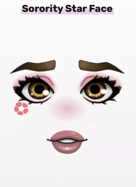 Roblox Celebrity Series Pop Queen Smilestar Spectacusmile Face