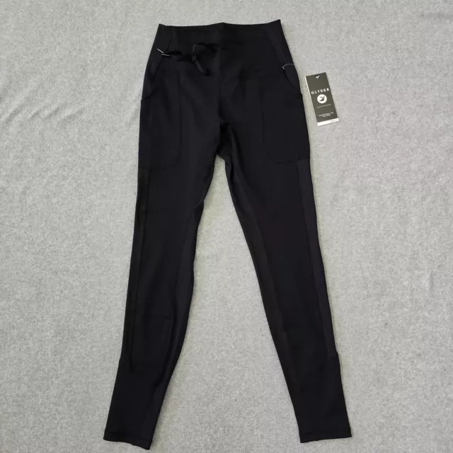 Glyder Leggings Womens size Large Black Pull On 4 Way Stretch Nylon *NWT*