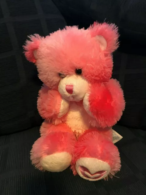 Build A Bear  Pink Heart Teddy Bear - Pink Teddy Bear