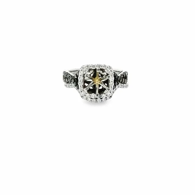 Le Vian 14Kw Gold Diamond And Brown Diamond Wedding Set 0.30Tbd /0.63Twd Sz6.25