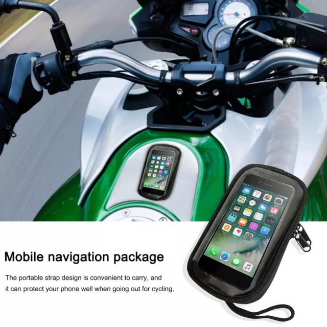 Magnetic Fuel Tank Bag Touch Screen Cell Phone Holder Pouch Case For Motorcycle 2