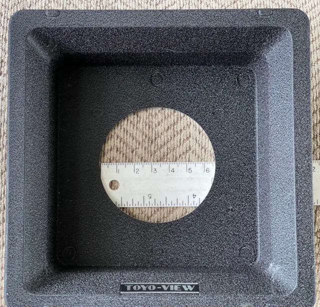 Placa de lente empotrada original Toyo-View & Omega de 40 mm 158x158 mm copa #3 agujero 65 mm