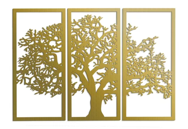 3D Stylish Wood Wall Art Decor,Tree Of Life, Wooden Wall Painting, Ornament 3