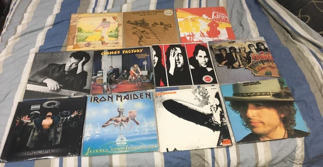 BULK LOT 90 Vinyl Records dire tull trick elo angels eagles Elvis