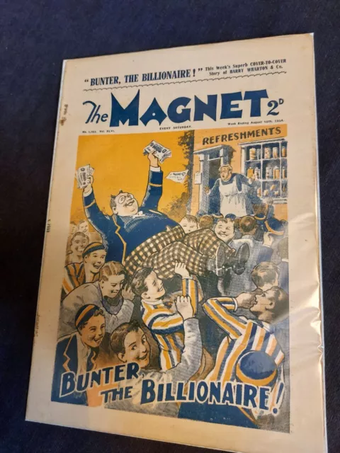Vintage Magnet Comic 18 AUGUST 1934 Greyfriars Billy Bunter Harry Wharton 1383