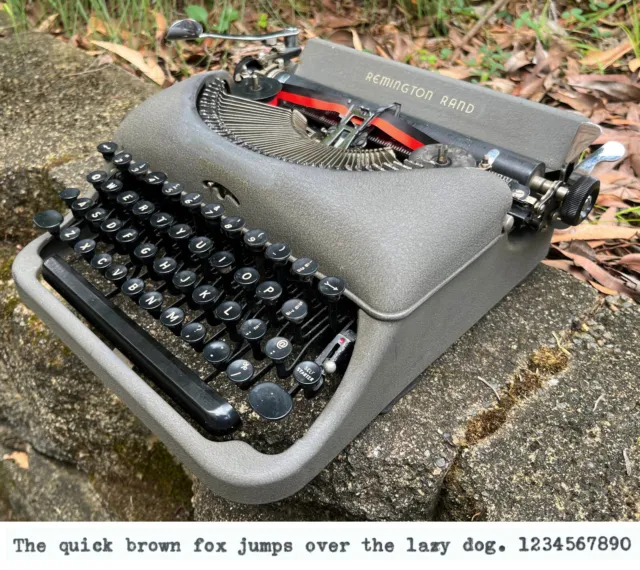 Vintage Remington Rand Portable Typewriter - Working!