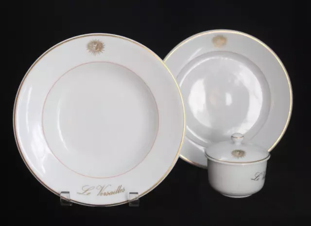 Vintage Haviland Limoges France Le Versailles Hotel Porcelain Plate Sugar Bowl