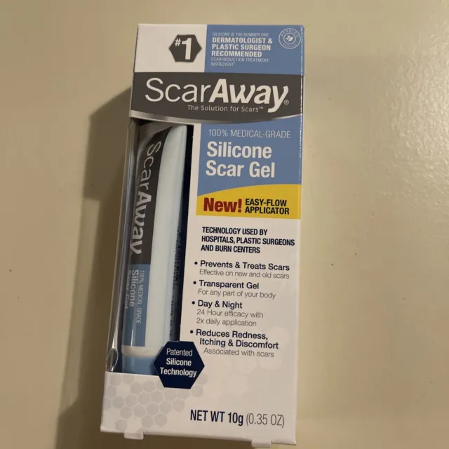 Scar Away ~ Prevents & Treats Scars ~ 100% Silicone Scar Gel, Exp 7/2024+ #1722