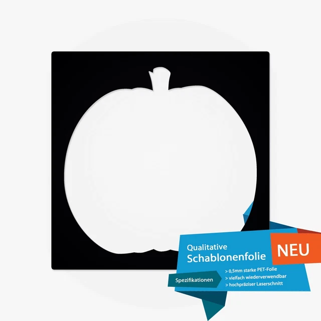 Schablone im Halloween Kuerbis v12 Design