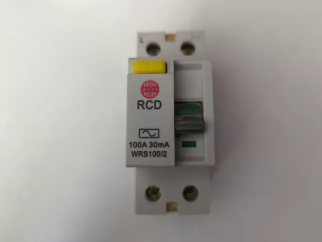 Wylex 100A 30mA Double Pole Type AC RCD WRS 100/2