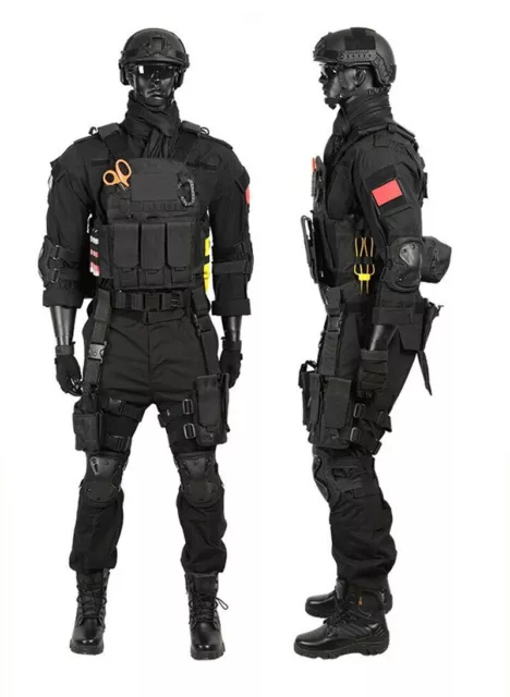 Tactical Tank Top Combat Suit Special Forces With Shoes Set Training Equipment