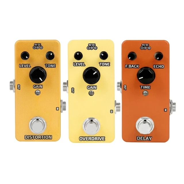 Mini Guitar Effect Pedals Flanger Compressor Boosters Overdrive Fuzz Tremolo
