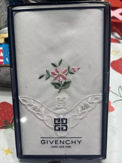 NIB Vintage Givenchy Paris NY Handkerchief