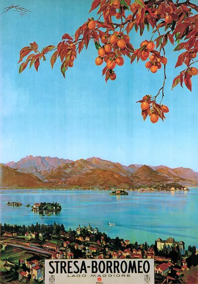 TV14 Vintage 1920's Italian Italy Stresa Borromeo Travel Poster A2 A3