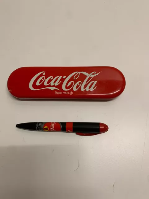 Coca cola penna sfera originale vintage con astuccio Coca cola penna sfera originale vintage con astuccio
