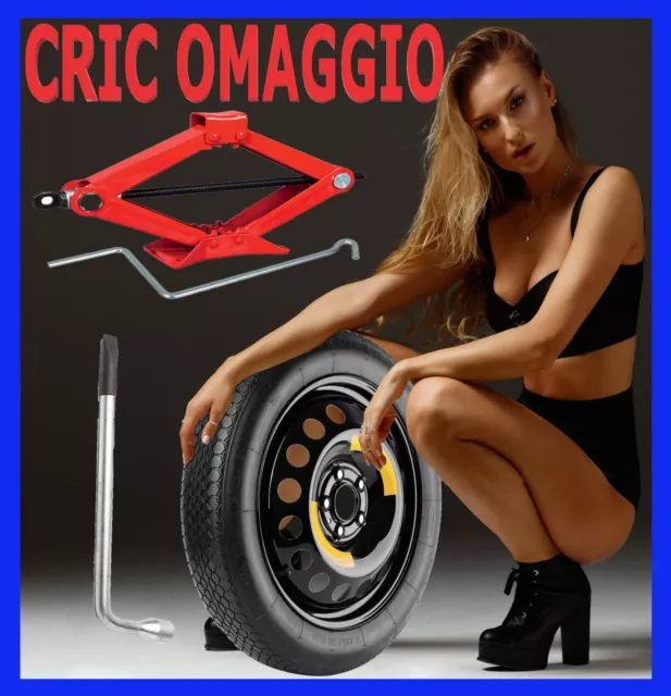 Ruotino Mercedes Gla Amg 19" Ruota di Scorta  kit Cric Chiave Crick per Auto