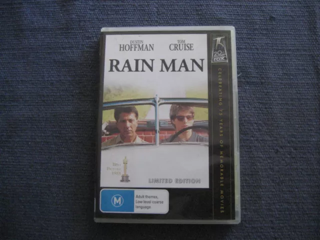 RAIN MAN DVD Melodrama Comedy Movie Dustin Hoffman & Tom Cruise Rated M15+  R4 $11.95 - PicClick AU