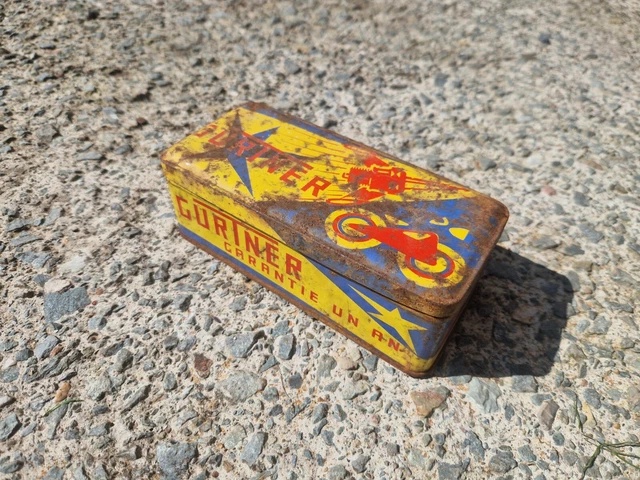 Boîte Gurtner Art Déco Bougies Moto Ancienne - Altes Motorrad Terrot Peugeot - Rare