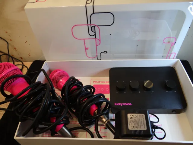 Lucky Voice Party Box Karaoke Kit Set Pink