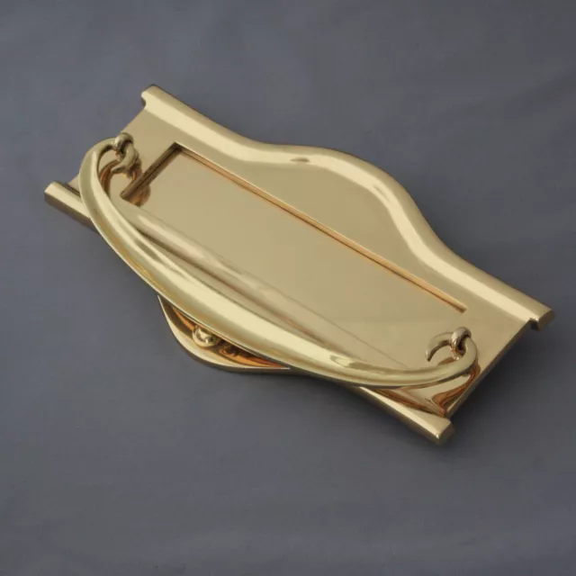 Large Brass Art Nouveau Letterbox