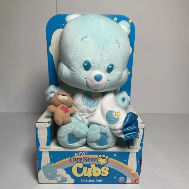 Play Along Care Bear Cubs Bedtime Cub 2004 New Box Blue Rainbow Little Cubs