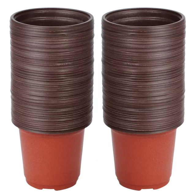 Plastique Pots de Pépinières Jardin Fleur Planté de Conteneurs Planteur