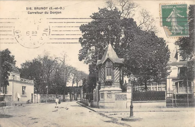 Cpa 91 Brunoy / Crossroads Du Dungeon