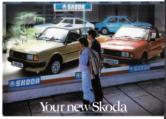 Skoda Estelle Two & Rapid 1985-87 UK Market Brochure 105 120 130 S L LS LSE