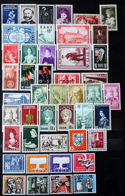 SAMMLUNG SAARLAND MiNr. 341-350 UND 354-448 EINWANDFREI POSTFRISCH