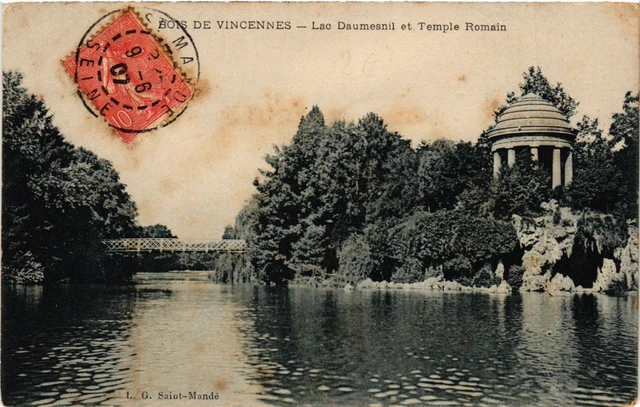 CPA Bois de Vincennes - Lake Daumesnil and Roman Temple (259938)
