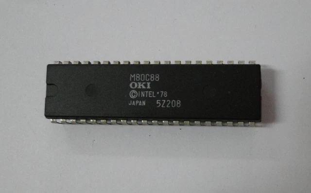 MC80C88 OKI  IC DIP 40 PIN Used NOS ? From Service Company's Spares