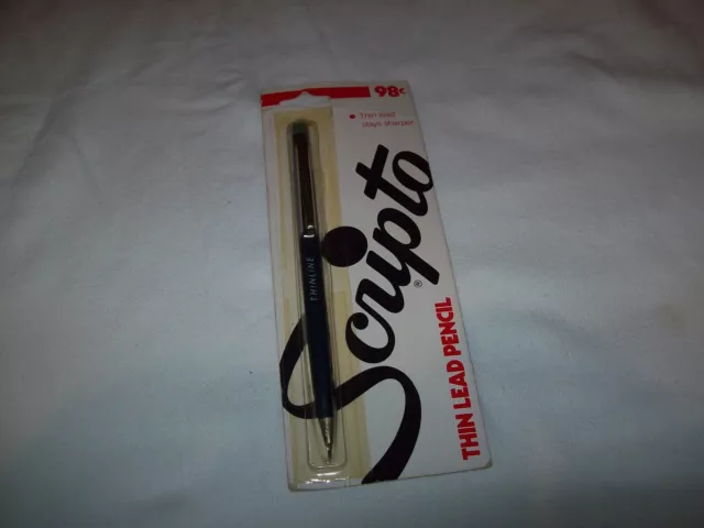 Vintage Scripto Thinline Mechanical Pencil new original package Thin Lead Pencil