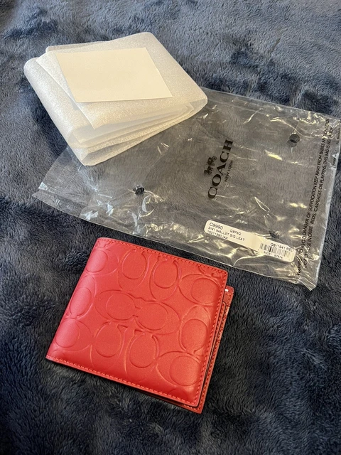 NWT Coach C9990'3 In 1 Men' Compact ID Wallet in Signature Leather 1941 BRAND NE NWT Coach C9990'3 In 1 Men' Compact ID Wallet in Signature Leather 1941 BRAND NE
