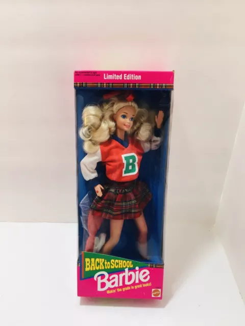 Vintage Mattel 1992 Barbie Doll New In Box Back to School Rare Limited Edition