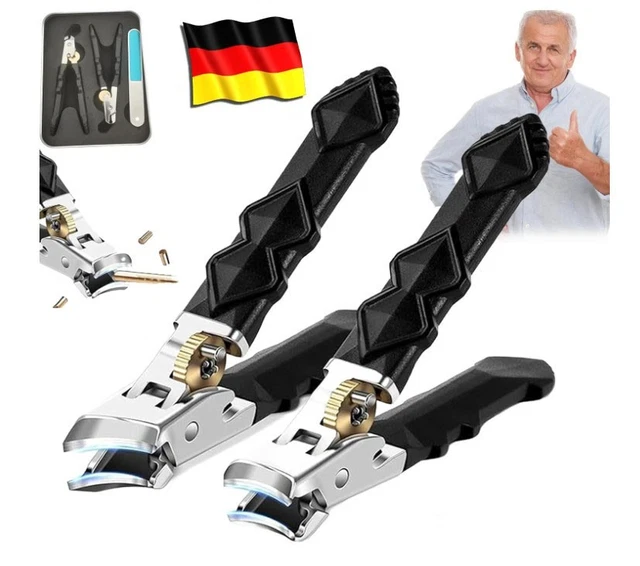 Solymody Nagelknipser Für Dicke Nägel – Präziser Orthoclip Mit Feile, Ergonomischer Griff