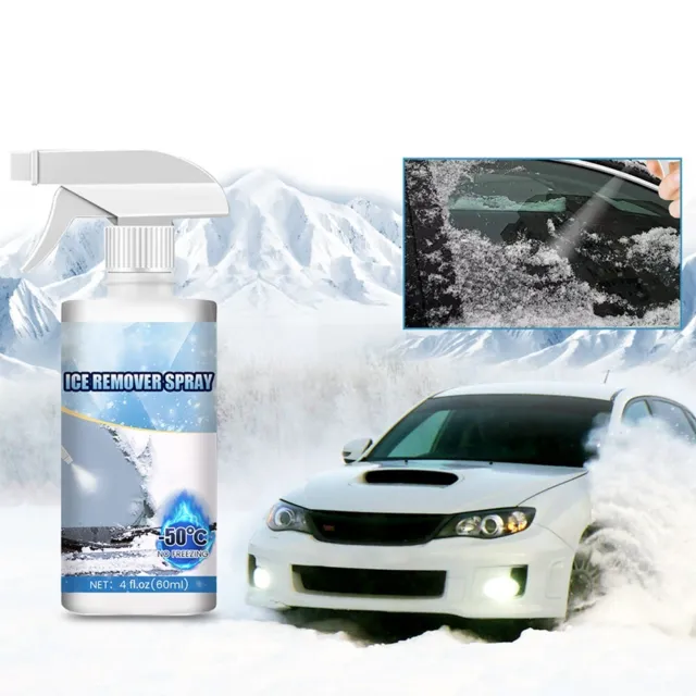 60ML Ice Remover Spray Winter Car Windshield Deicer Frost Snow
