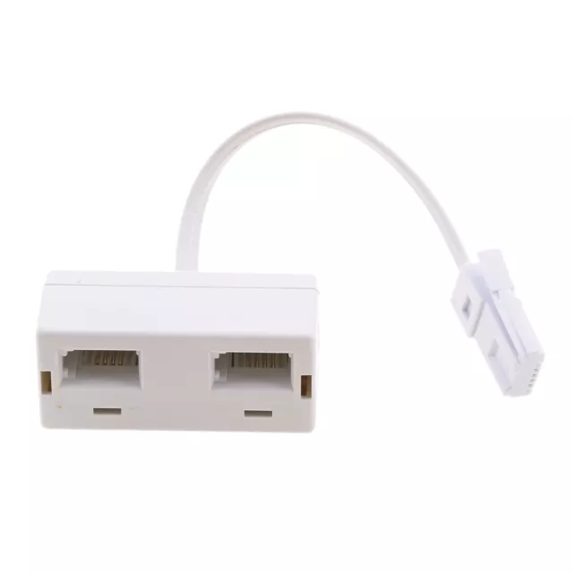 BT Double Telephone Socket 2 Way Adapter Splitter Female to Male, UK Plug