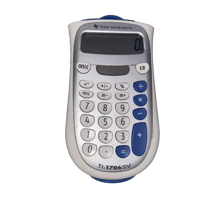 Texas Instrument Calculator Model - TI-1706, SV-Battery/Solar