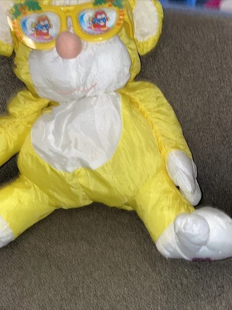 Wild Monkey Puffalump Yellow 8055 Fisher Price Stuffed Plush Vintage 1987, Nice