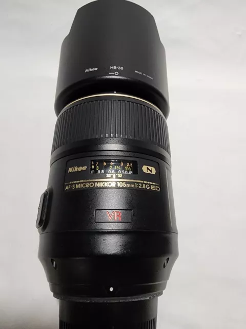 Nikon Nikkor AF-S 105mm f2.8G VR Micro IF ED Lens AFS