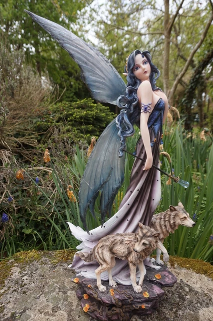 Figurine statuette Statue Fée elfe de collection - D - Maison